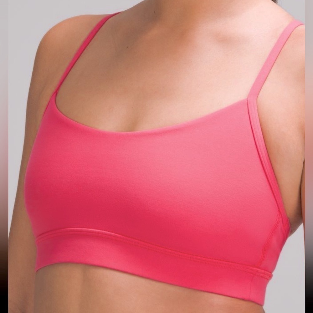 LULULEMON FLOW Y BRA GLAZE PINK COLOR SIZE 10 NWT